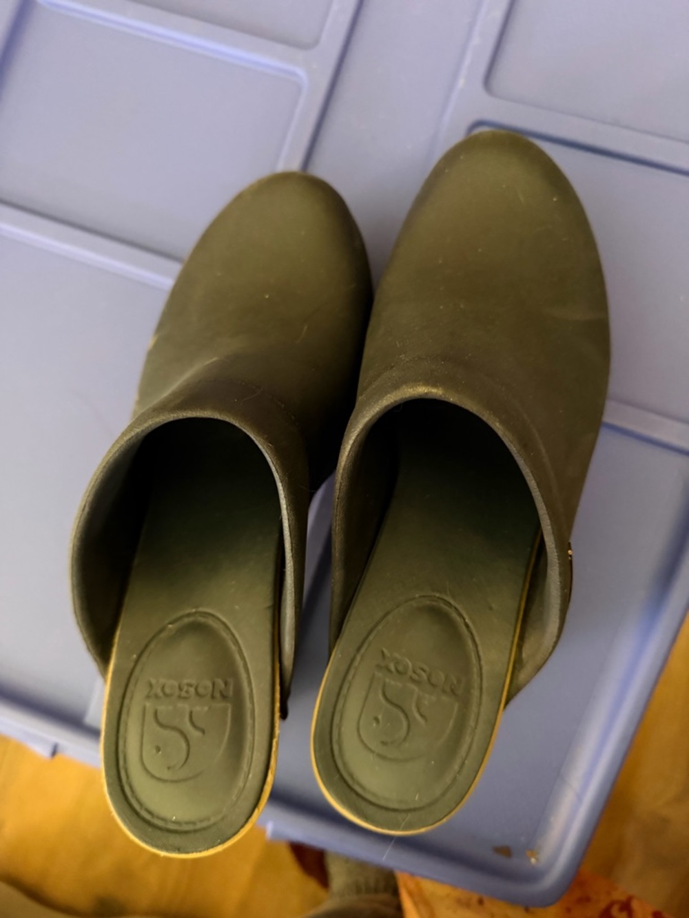 Women's navy blue Slip-On Mule with Cushioned Footbed